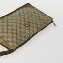 CELINE Gucci GG Supreme Macadam Canvas Bag PVC 4 Set Brown Beige Auth ti3575-5