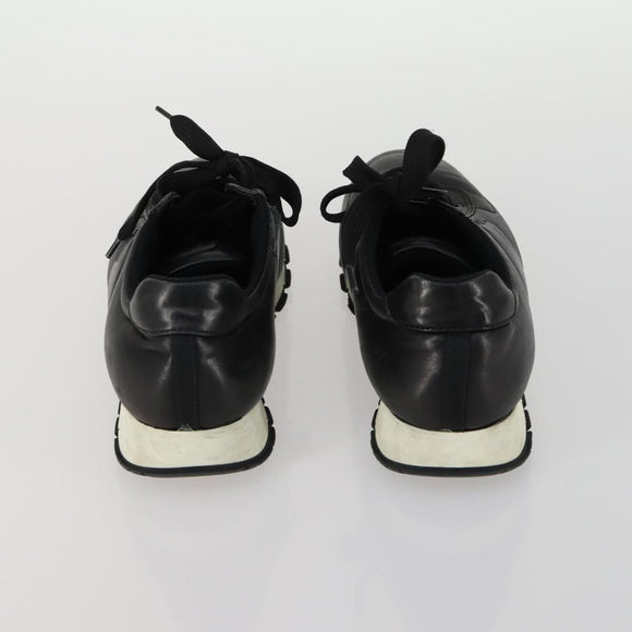 Christian Dior LOUIS VUITTON FENDI PRADA Shoes Leather 4 Set Black Auth ti3579