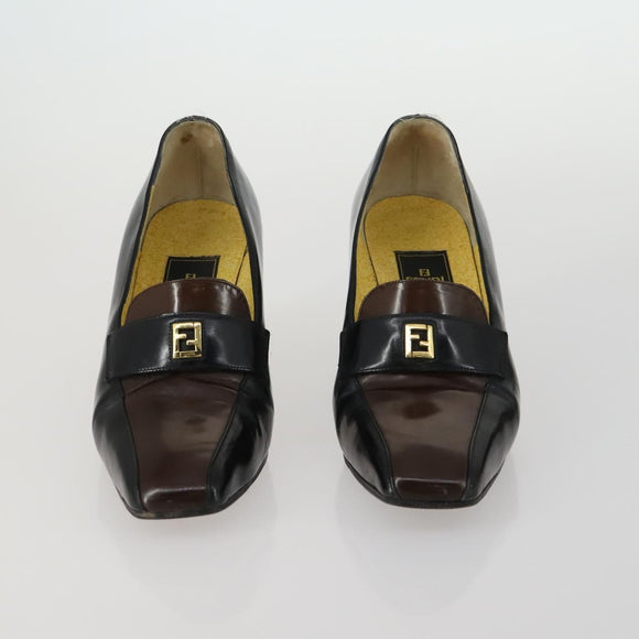 Christian Dior LOUIS VUITTON FENDI PRADA Shoes Leather 4 Set Black Auth ti3579