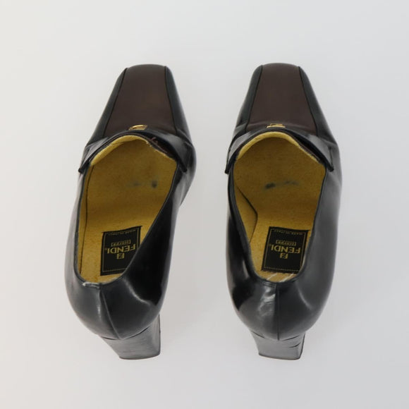 Christian Dior LOUIS VUITTON FENDI PRADA Shoes Leather 4 Set Black Auth ti3579
