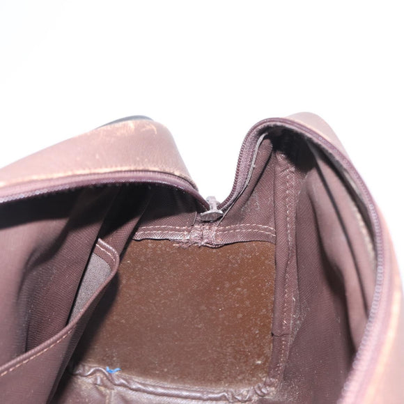Burberrys Nova Check Hand Bag Canvas Khaki Gold Auth ti3581