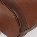 Burberrys Shoulder Bag Leather Brown Gold Auth ti3582-11