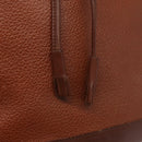 Burberrys Shoulder Bag Leather Brown Gold Auth ti3582-15