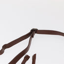 Burberrys Shoulder Bag Leather Brown Gold Auth ti3582-8