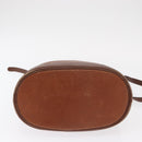 Burberrys Shoulder Bag Leather Brown Gold Auth ti3582-9