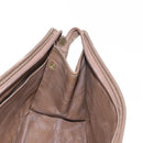 FENDI Zucchino Canvas Clutch Bag PVC Brown Auth ti3585-14