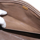 FENDI Zucchino Canvas Clutch Bag PVC Brown Auth ti3585-16