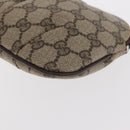 GUCCI GG Canvas Pouch PVC Leather Beige Gold 378 039 4492 Auth ti3588-14