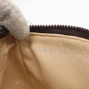 FENDI Zucca Canvas Pouch Black Brown Auth ti3589-18