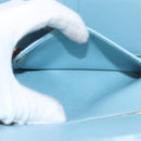 LOUIS VUITTON Monogram Vernis Walker Wallet Baby Blue M91073 LV Auth ti3590-17