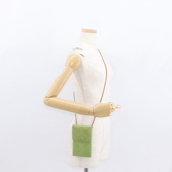 LOUIS VUITTON Monogram Vernis Walker Wallet Baby Blue M91073 LV Auth ti3590