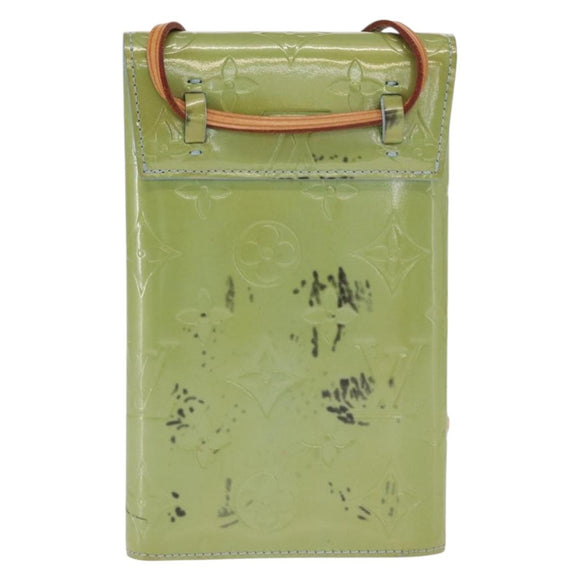 LOUIS VUITTON Monogram Vernis Walker Wallet Baby Blue M91073 LV Auth ti3590