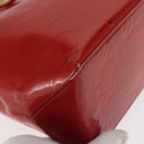 LOUIS VUITTON Monogram Vernis Reade PM Hand Bag Red Rouge M91088 LV Auth ti3591-10