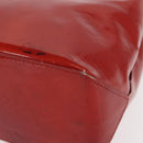 LOUIS VUITTON Monogram Vernis Reade PM Hand Bag Red Rouge M91088 LV Auth ti3591-11