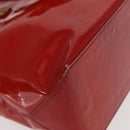 LOUIS VUITTON Monogram Vernis Reade PM Hand Bag Red Rouge M91088 LV Auth ti3591-12