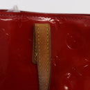 LOUIS VUITTON Monogram Vernis Reade PM Hand Bag Red Rouge M91088 LV Auth ti3591-14