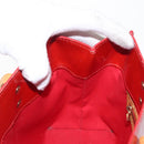 LOUIS VUITTON Monogram Vernis Reade PM Hand Bag Red Rouge M91088 LV Auth ti3591-18