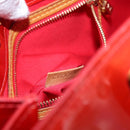 LOUIS VUITTON Monogram Vernis Reade PM Hand Bag Red Rouge M91088 LV Auth ti3591-21