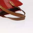 LOUIS VUITTON Monogram Vernis Reade PM Hand Bag Red Rouge M91088 LV Auth ti3591-7