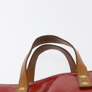 LOUIS VUITTON Monogram Vernis Reade PM Hand Bag Red Rouge M91088 LV Auth ti3591-8