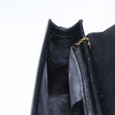 GUCCI Shoulder Bag Leather Black Gold 001 1274 1912 Auth ti3593-21