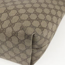 GUCCI GG Supreme Web Sherry Line Tragetasche PVC Beige Auth ti3595-16