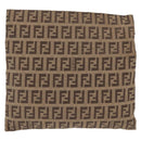 FENDI Zucchino Canvas Pouch Brown Auth ti3596-3