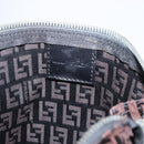 FENDI Zucchino Canvas Pouch Dark Brown Auth ti3597-9