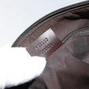 GUCCI GG Canvas Shoulder Bag Beige Silver 145857 Auth ti3599-23