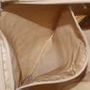 PRADA Tote Bag Nylon Beige Silver Auth ti3600-22