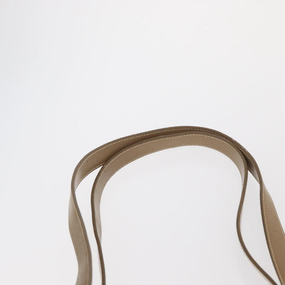 PRADA Tote Bag Nylon Beige Silver Auth ti3600