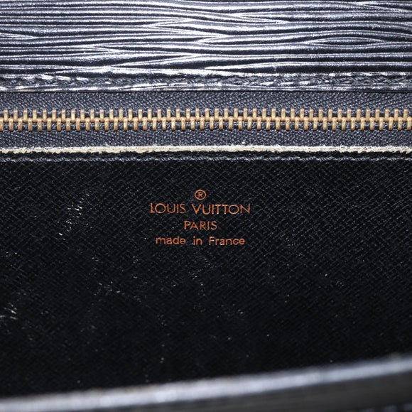 LOUIS VUITTON Epi Serie Dragonne Clutch Bag Black Noir M52612 LV Auth ti3606