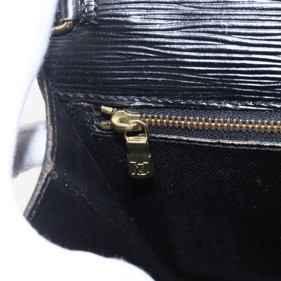 LOUIS VUITTON Epi Serie Dragonne Clutch Bag Black Noir M52612 LV Auth ti3606
