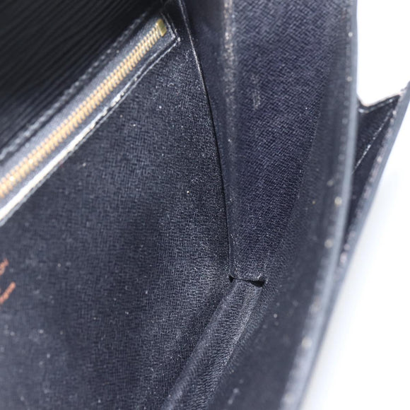 LOUIS VUITTON Epi Serie Dragonne Clutch Bag Black Noir M52612 LV Auth ti3606