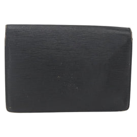 LOUIS VUITTON Epi Serie Dragonne Clutch Bag Black Noir M52612 LV Auth ti3606 - 0
