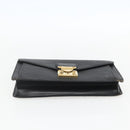 LOUIS VUITTON Epi Serie Dragonne Clutch Bag Black Noir M52612 LV Auth ti3606-6