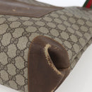 GUCCI GG Supreme Web Sherry Line Tote Bag PVC Beige Auth ti3608-9