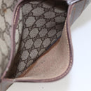 GUCCI GG Supreme Web Sherry Line Tote Bag PVC Beige Auth ti3608-12