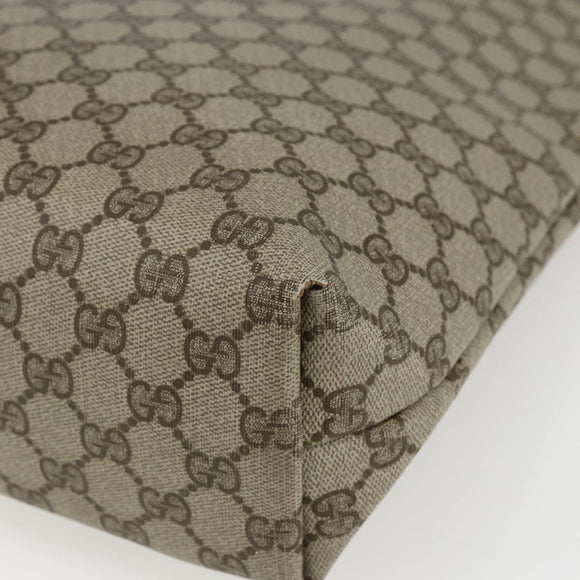 GUCCI GG Supreme Web Sherry Line Tote Bag PVC Beige 39 02 003 Auth ti3609