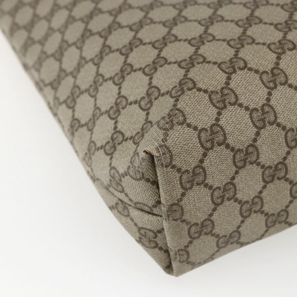 GUCCI GG Supreme Web Sherry Line Tote Bag PVC Beige 39 02 003 Auth ti3609