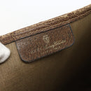 GUCCI GG Supreme Web Sherry Line Tote Bag PVC Beige 39 02 003 Auth ti3609-18