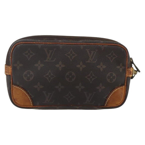LOUIS VUITTON Monogram Marly Dragonne PM Clutch Bag M51827 LV Auth ti3611