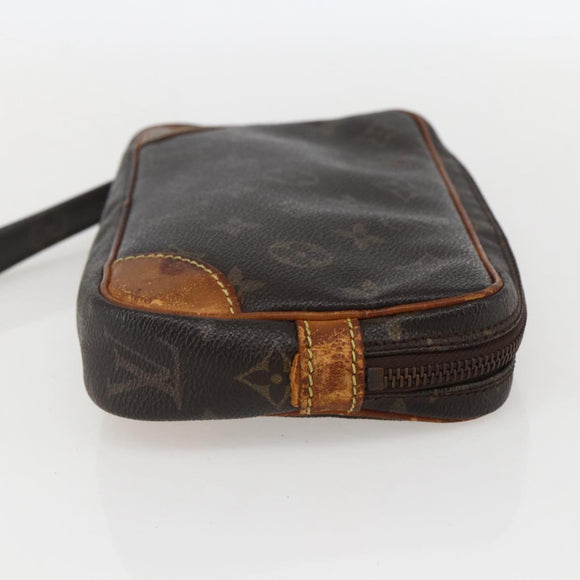 LOUIS VUITTON Monogram Marly Dragonne PM Clutch Bag M51827 LV Auth ti3611