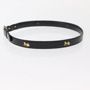 GUCCI Celine GG Supreme Belt Leather 2 Set Black Beige Auth ti3612-11