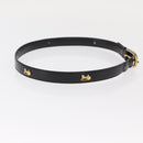 GUCCI Celine GG Supreme Belt Leather 2 Set Black Beige Auth ti3612-12