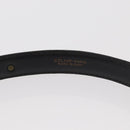 GUCCI Celine GG Supreme Belt Leather 2 Set Black Beige Auth ti3612-13