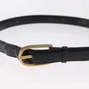GUCCI Celine GG Supreme Belt Leather 2 Set Black Beige Auth ti3612-14