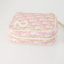 Christian Dior PRADA Pouch Nylon PVC 4 Set Pink Khaki pink Auth ti3613-20