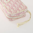 Christian Dior PRADA Pouch Nylon PVC 4 Set Pink Khaki pink Auth ti3613-21