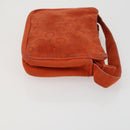 CELINE Macadam Canvas Bag PVC Leather Suede 3 Set Beige Orange Auth ti3616-16